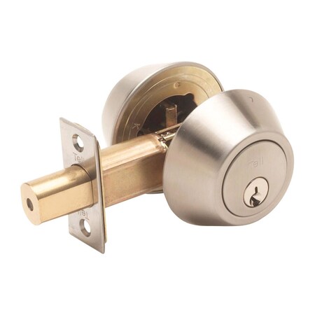 Tell Tell Satin Nickel Steel Double Cylinder Deadbolt CL100056